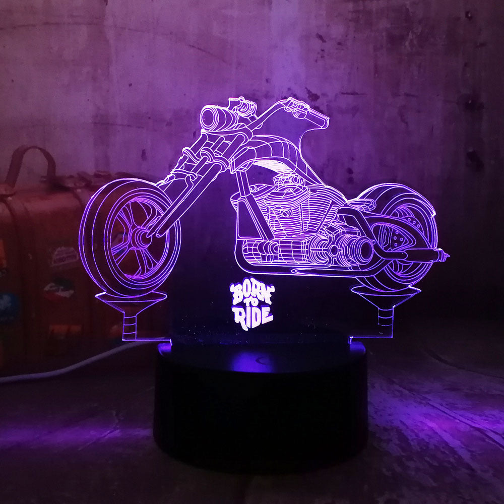 Motorcycle colorful 3D lights - SAVOUR DECORE