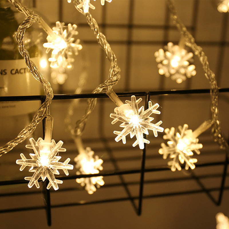 Snowflake String Light Garlands Ornaments Christmas Tree Decorations For Home Winter Decor - SAVOUR DECORE