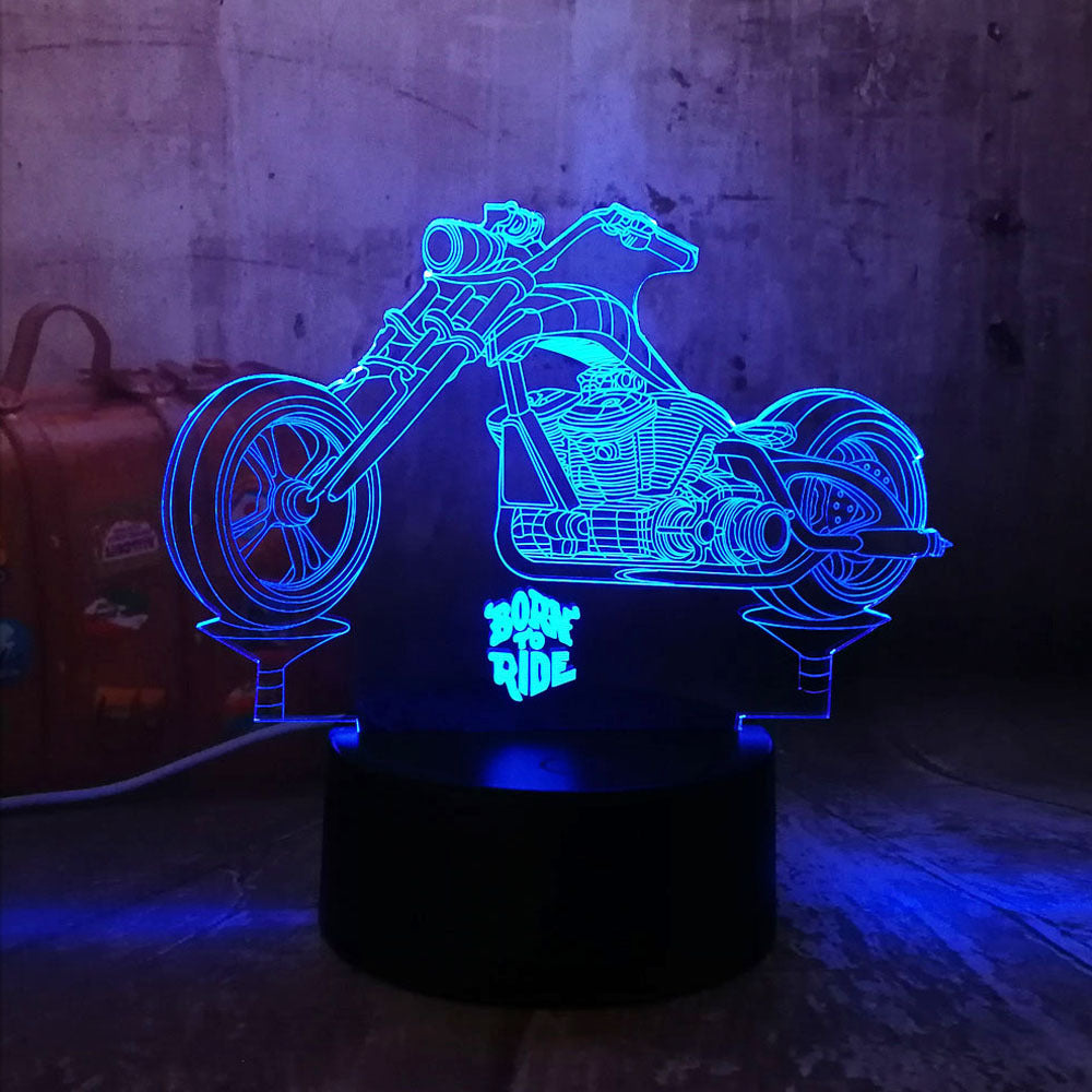 Motorcycle colorful 3D lights - SAVOUR DECORE