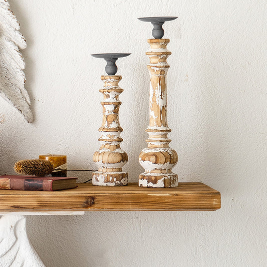 Wooden Candlestick Post For British Furniture - SAVOUR DECORE