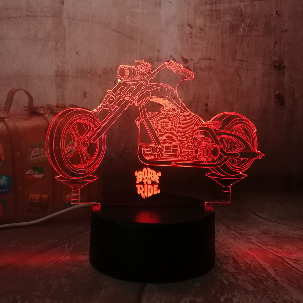 Motorcycle colorful 3D lights - SAVOUR DECORE