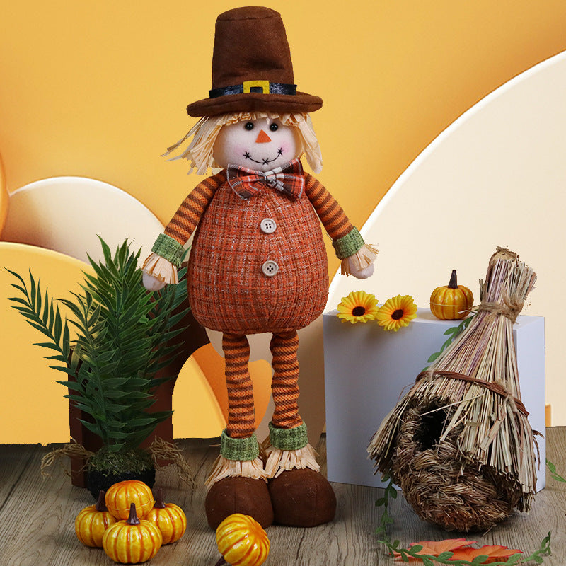 Thanksgiving Harvest Season Decorations Maple Leaf Sunflower Straw Hat Decoration - SAVOUR DECORE