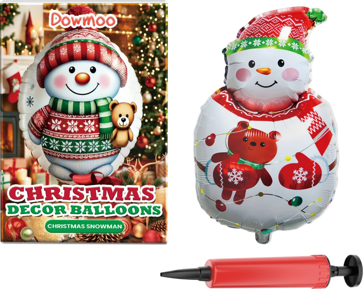 Christmas Decor Balloons Christmas Snowman - SAVOUR DECORE