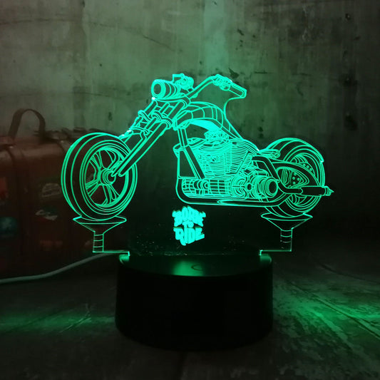 Motorcycle colorful 3D lights - SAVOUR DECORE