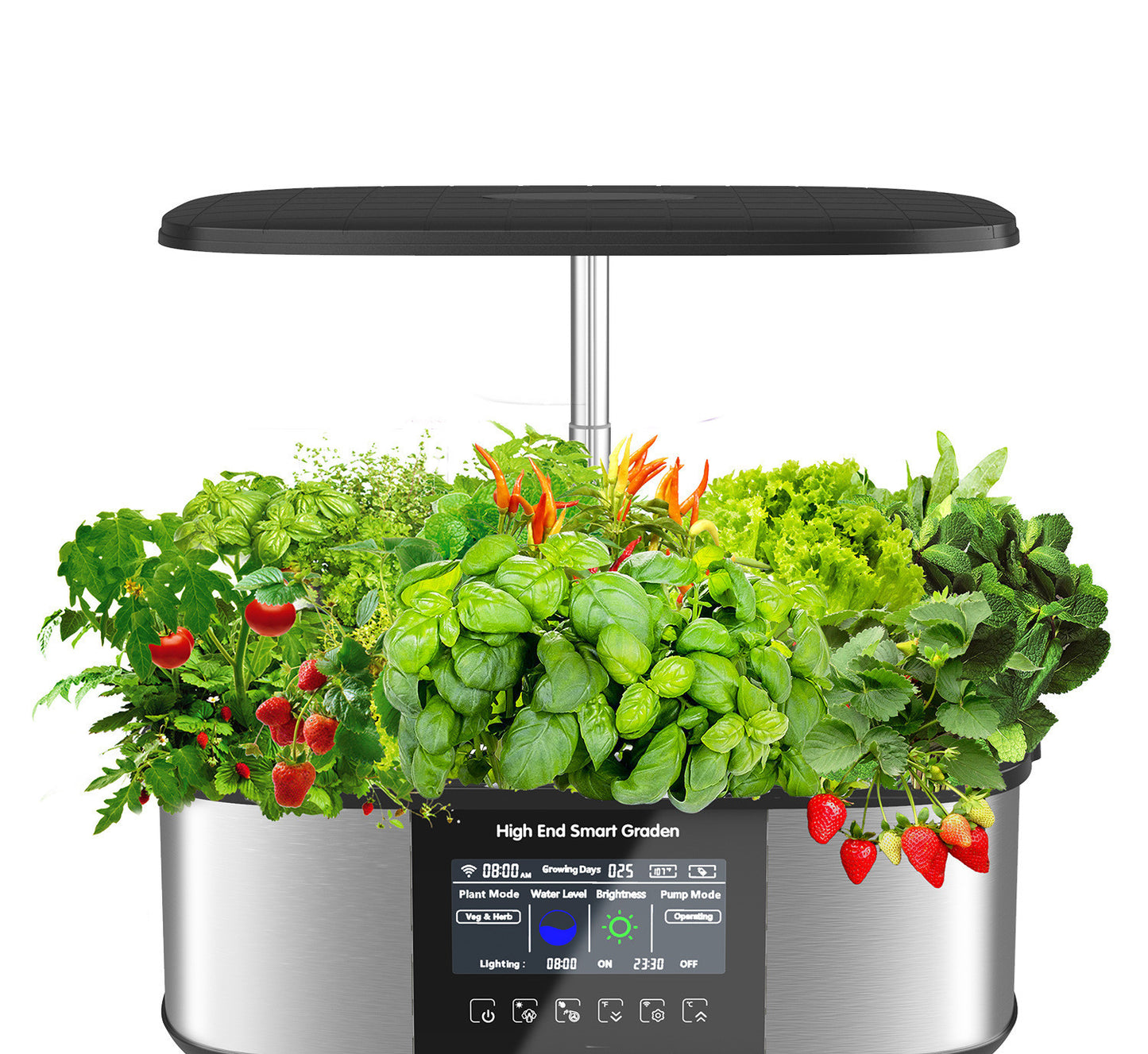 Automatic Planter With Large Metal Display Screen - SAVOUR DECORE