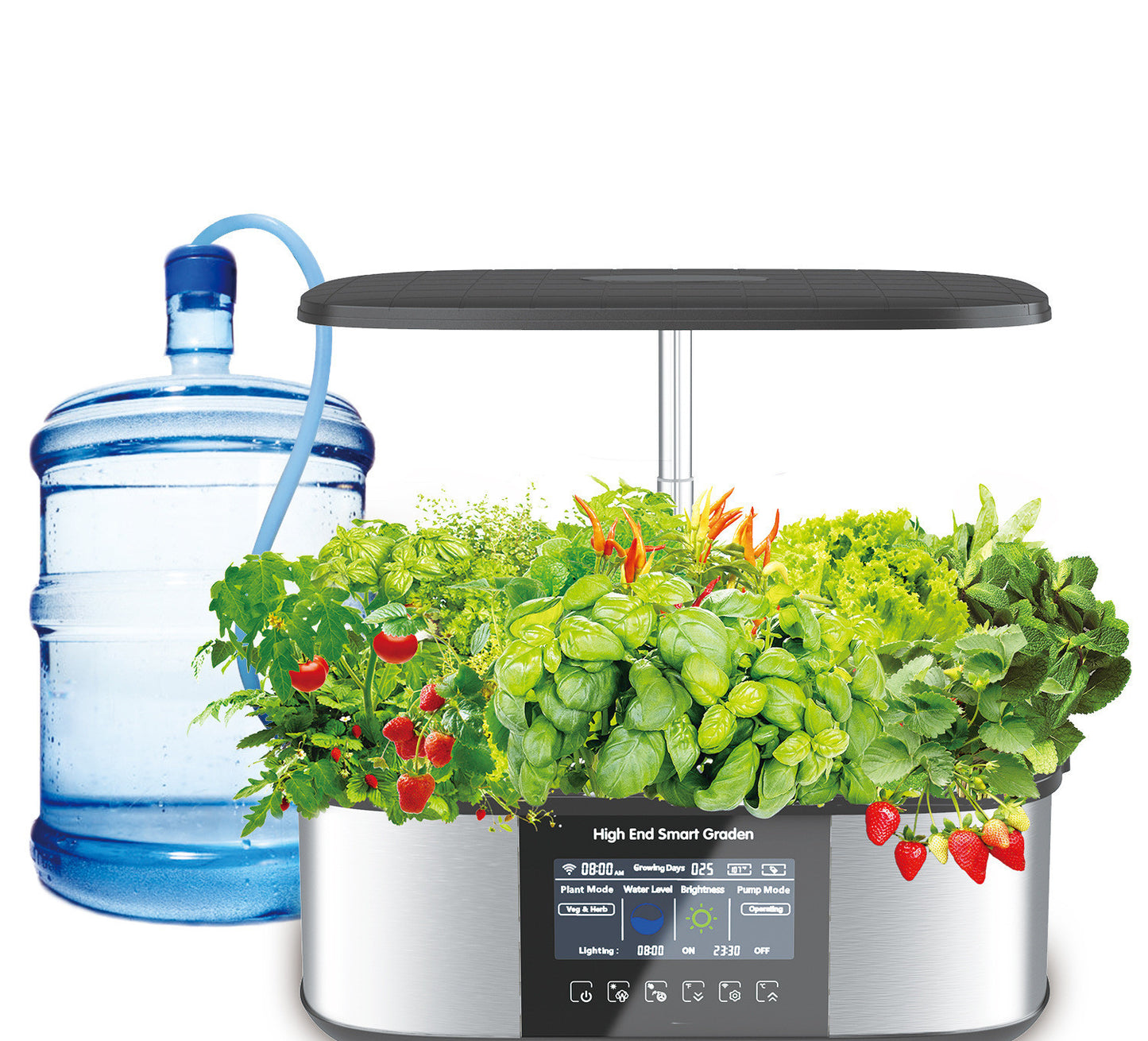 Automatic Planter With Large Metal Display Screen - SAVOUR DECORE